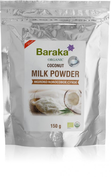 Сухое кокосовое молоко Organic от Baraka, 150 г 
