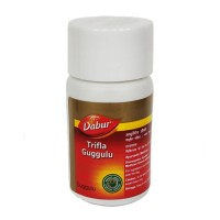 Трифала Гуггул / Triphala Guggul  Натуральная лечебная добавка Dabur, 40 таблеток